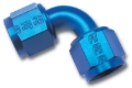 Picture of 6AN 90 Degree Swivel Coupler Adapter Fitting With Blue Finish