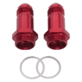 Picture of 8AN Holley Dual Feed 750 To Dominator 1350 Carb (2") With Red Finish - Pair