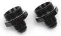 Picture of 6AN Holley Dual Feed 750 To Dominator 1350 Carb 7/8" -20 Fitting, Black - Pair