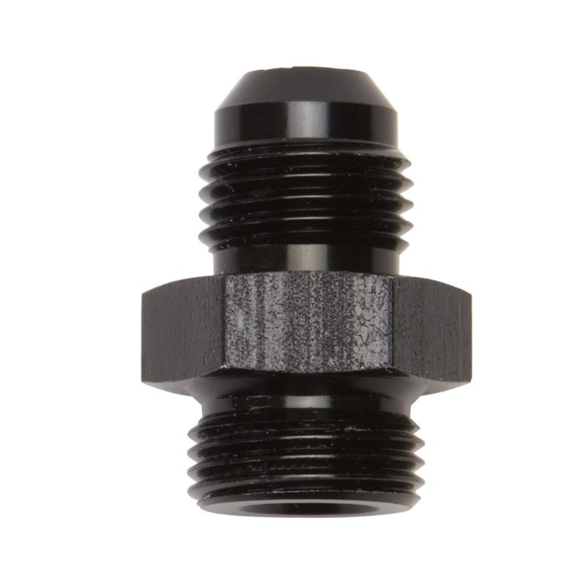 Picture of 6AN Edelbrock Thunder/Performer Carb 5/8" -24 Adapter Fitting With Black Finish