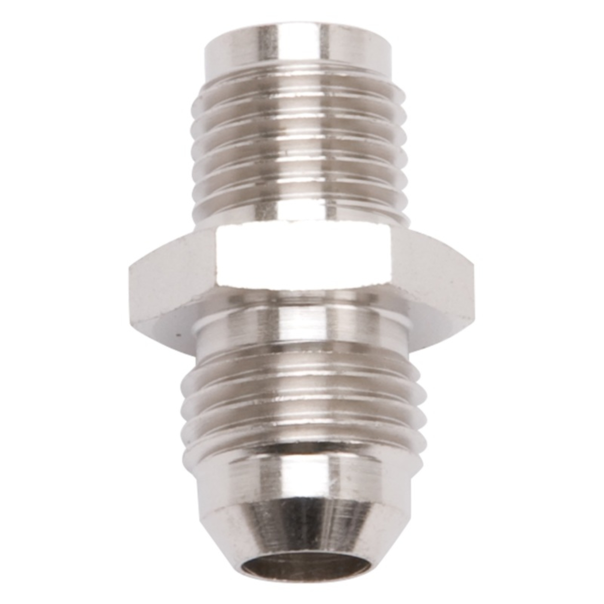 Picture of 6AN Carb/Fuel Pump Adapter Fitting, 1/2" -20 Inverted Flare With Endura Finish