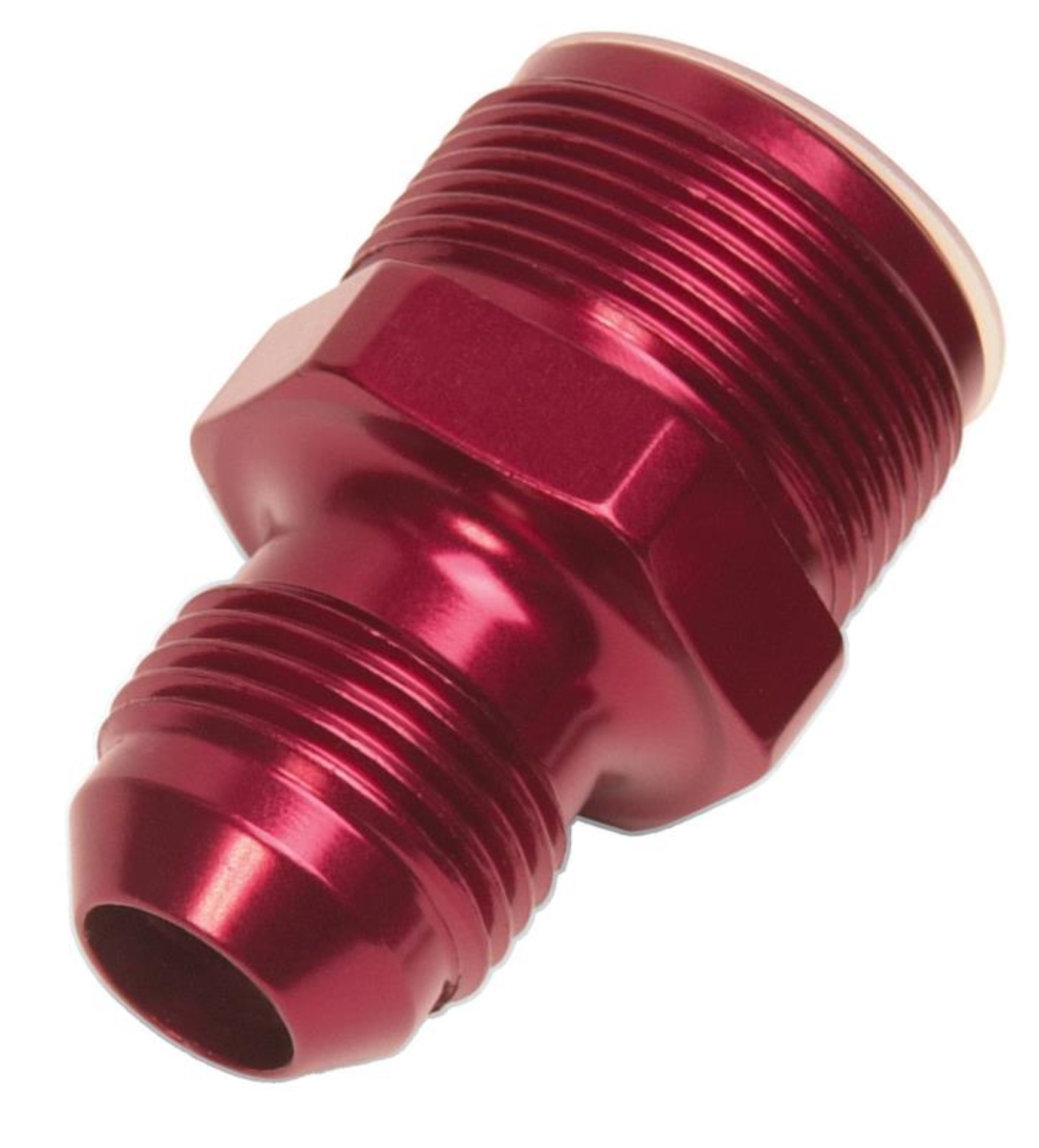 Picture of 1"-20 X -8 An Male Flare Quadrajet Carb Adapter Fitting With Red Finish