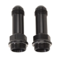 Picture of 7/8" -20 X 8AN Male Flare Ext. Carb Fitting, Holley Dual Feed (2") Black - Pair