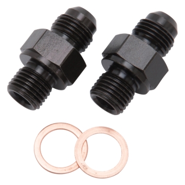 Picture of 6AN To 1/4" NPSM Transmission Fittings For TH350, TH400, 700R4 & Others - Pair