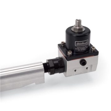 Picture of 3/8" NPT Swivel To 10AN Radius Inlet Port Regulator To Fuel Rail Adapter