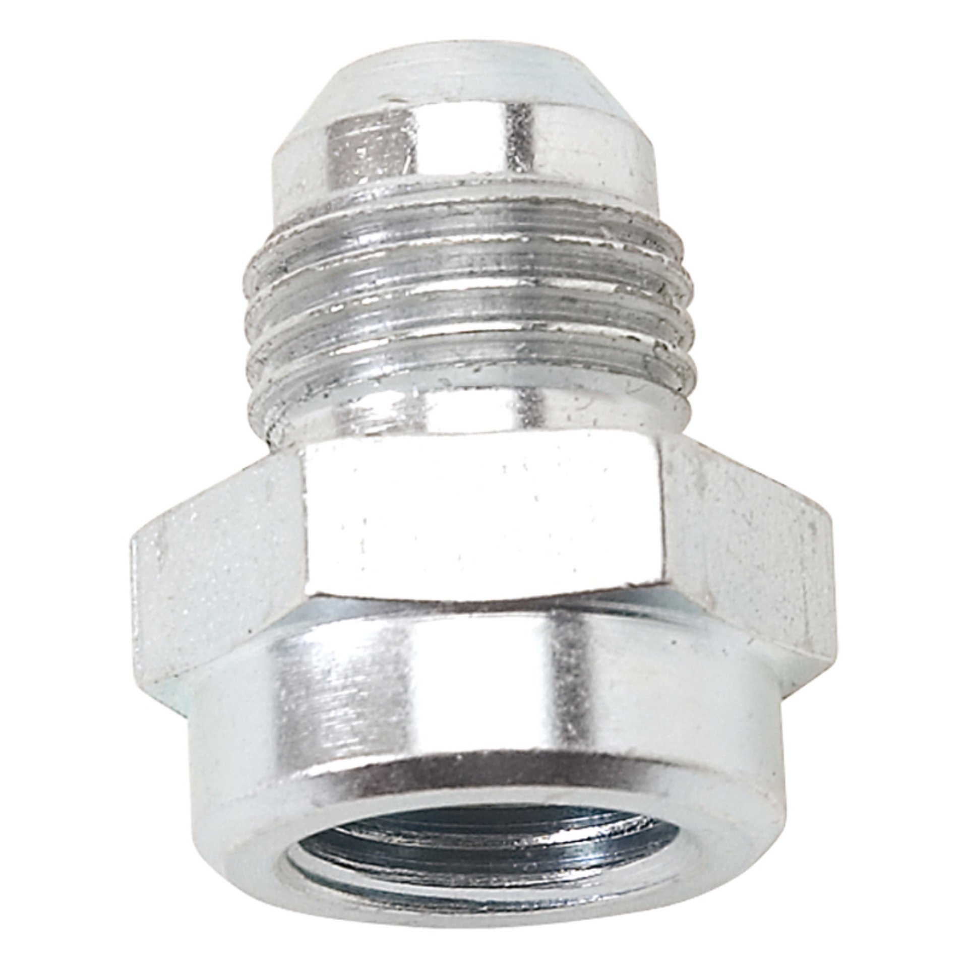 Picture of 6AN To 1/2" - 20 Inverted Flare Adapter Female Fitting With Zinc Finish