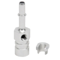 Picture of 3/8" SAE Male x 3/8" SAE Female Quick-Disconnect 1/8" NPT Side Port Adapter Zinc