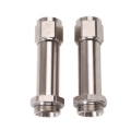 Picture of 8AN Holley Dual Feed 750, Dominator 1350 Carb Fitting (3-1/4") Endura - Pair