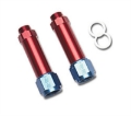 Picture of 8AN Demon & BG Carb Inlet Fitting,  9/16"-24, (3-1/4") With Red Finish - Pair