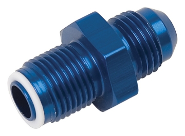 Picture of 6AN To 14mm X 1.25 O-Ring Seal GM TBI Adapter Fitting With Blue Finish