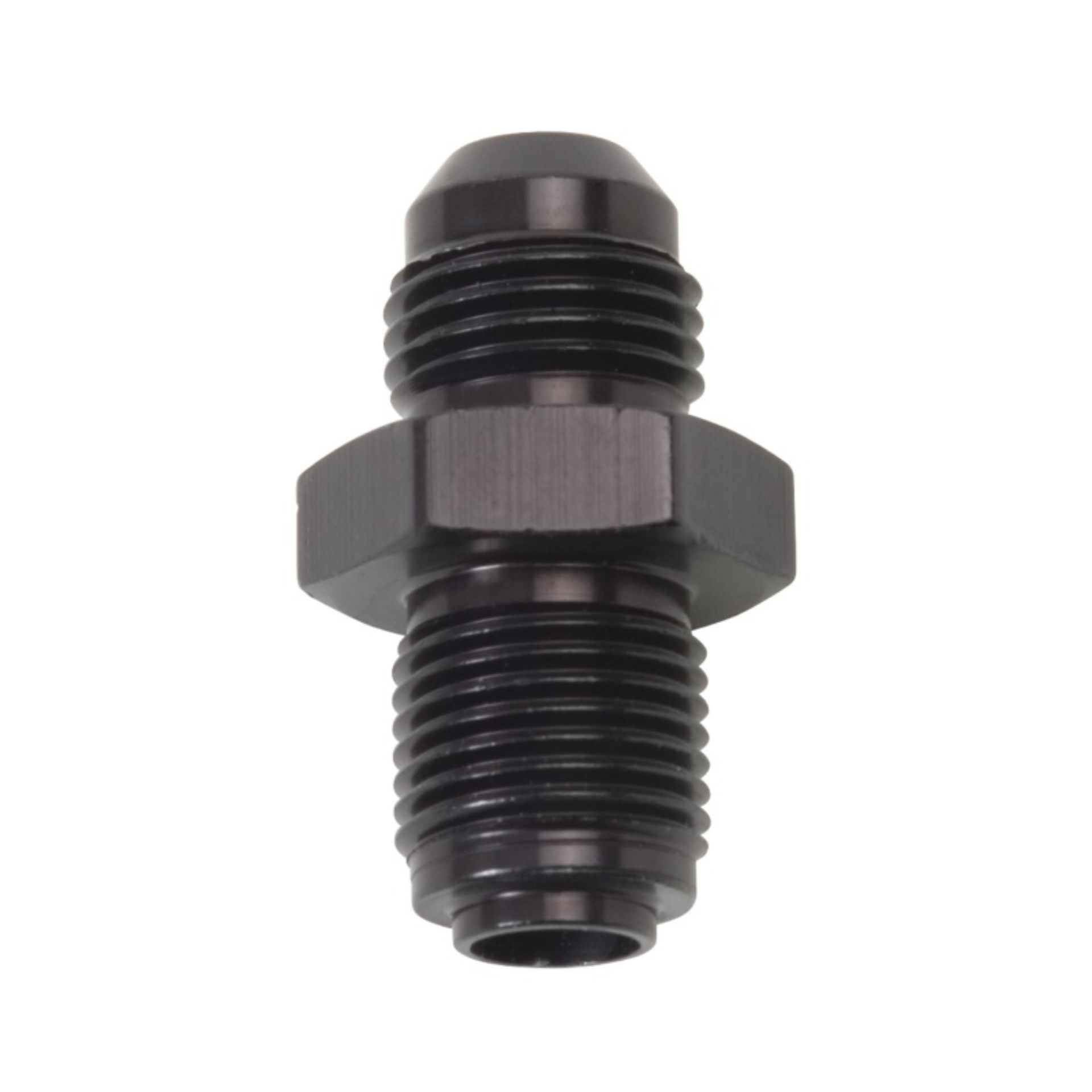 Picture of 6AN To 14mm X 1.25 O-Ring Seal GM TBI Adapter Fitting With Black Finish