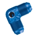 Picture of 8AN 90 Degree Flare Fuel Pressure Adapter With Blue Finish