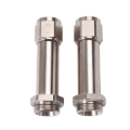 Picture of 8AN Holley Dual Feed 750, Dominator 1350 Carb Fitting (3-1/4") Endura - Pair