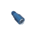 Picture of 6AN Male x 3/8' SAE Quick-Disconnect Push-On Female Fitting With Blue Finish