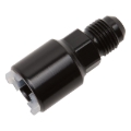 Picture of 6AN Male x 3/8' SAE Quick-Disconnect Push-On Female Fitting With Black Finish