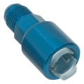 Picture of 6AN Male x -16' SAE Quick-Disconnect Female Fitting With Blue Finish