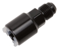 Picture of 6AN Male x 3/8' SAE Quick-Disconnect Push-On Female Fitting With Black Finish