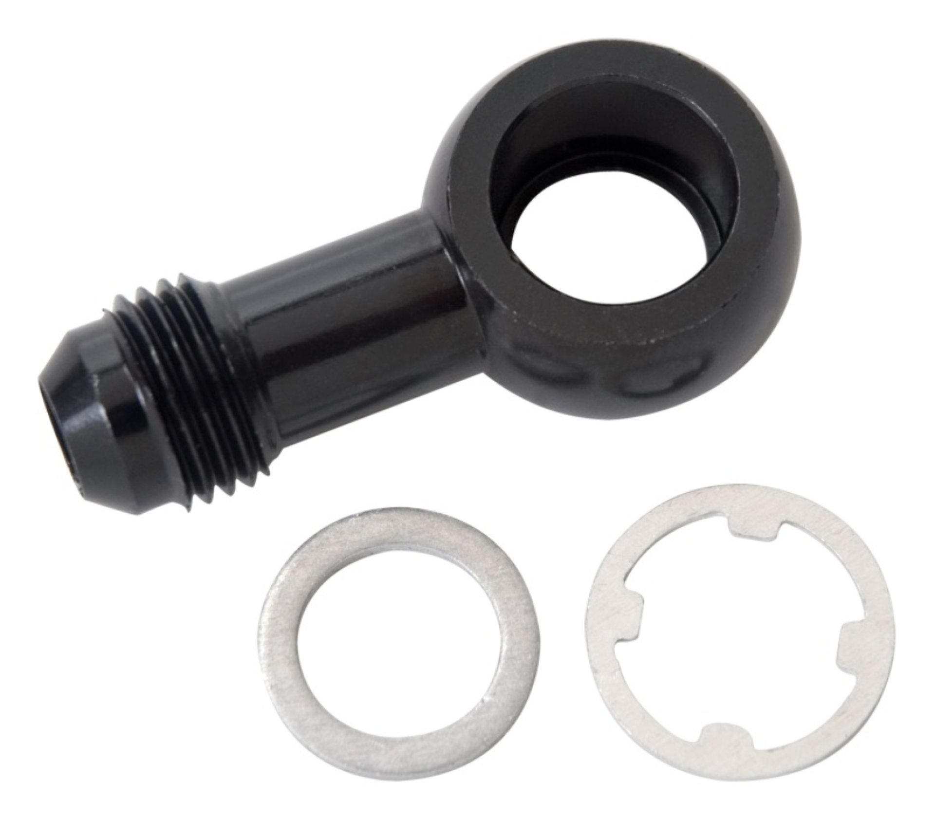 Picture of 6AN Male Flare For Civics/Integras With Fuel Damper (12mm) With Black Finish