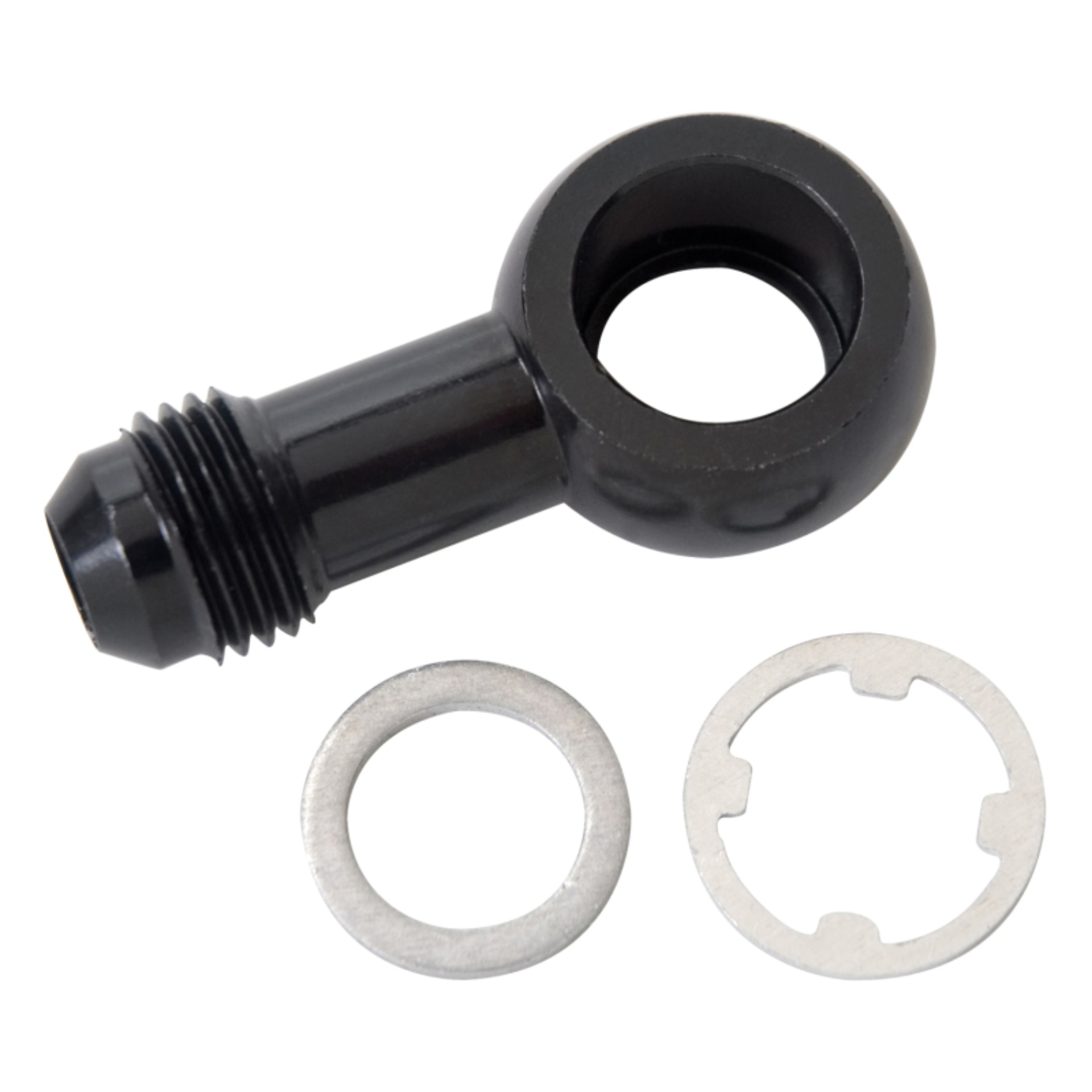Picture of 6AN Male Flare For Civics & 91-95 MR2 w/o Fuel Damper (12mm) With Black Finish
