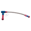 Picture of 6AN-3/8" Female NPT Carb Inlet Kit, Holey 4150 Carbs With Red/Blue Finish
