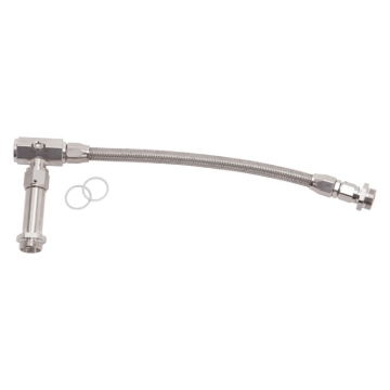 Picture of 6AN-3/8" Female NPT ProFlex Carb Inlet Kit, Holey 4150 Carbs With Endura Finish