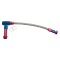 Picture of 6AN-3/8" Female NPT Carb Inlet Kit, Holey 4150 Carbs With Red/Blue Finish