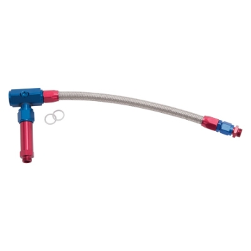 Picture of 6AN-3/8" Female NPT ProFlex Carb Inlet Kit, Demon Carbs With Red/Blue Finish