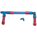 Picture of 8AN Twist-Lok Carb Inlet Kit, Holey 4150 Carbs With Red/Blue Finish