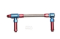 Picture of 8AN ProFlex Carb Inlet Kit, With Filter, Demon Carbs With Red/Blue Finish