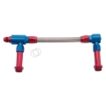 Picture of 8AN ProFlex Carb Inlet Kit, With Filter, Holey 4150 Carbs With Red/Blue Finish