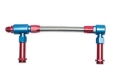 Picture of 8AN ProFlex Carb Inlet Kit, With Filter, Holey 4500 Carbs With Red/Blue Finish