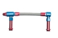 Picture of 8AN ProFlex Carb Inlet Kit, With Filter, Holey 4500 Carbs With Red/Blue Finish