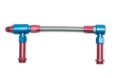 Picture of 8AN ProFlex Carb Inlet Kit, With Filter, Holey 4500 Carbs With Red/Blue Finish