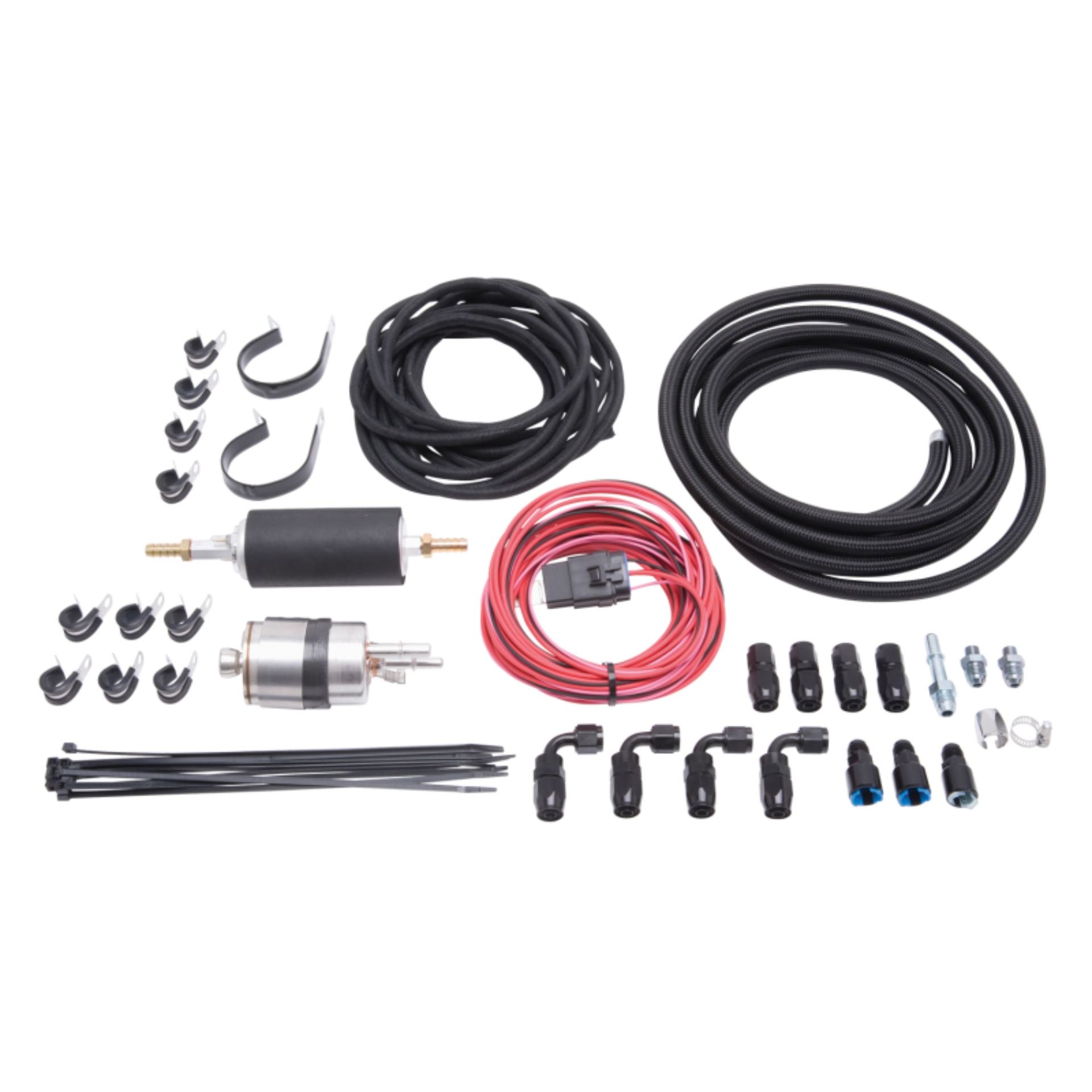 Picture of EFI System Kit For Chevy LS & Chrysler HEMI 5.7L (57 GPH, 45 PSI) Black Finish