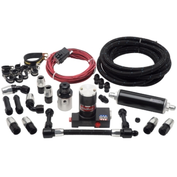 Picture of Holley/Demon Dual-Feed Carbs (Up To 160 GPH, 12 PSI) Black/Silver  Finish