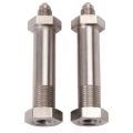 Picture of 3AN X 1/8" NPT Thru The Frame Fittings In 2" Length - Pair
