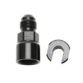 Picture of 6AN Male x -16" SAE Quick-Disconnect Female Threaded Cap Fitting, Black Finish