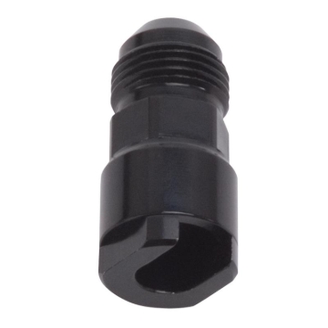 Picture of 8AN Male x 3/8" SAE Quick-Disconnect Female Threaded Cap Fitting, Black Finish