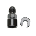 Picture of 6AN Male x 3/8" SAE Quick-Disconnect Female Threaded Cap Fitting,Black Finish