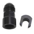 Picture of 8AN Male x 3/8" SAE Quick-Disconnect Female Threaded Cap Fitting, Black Finish