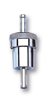 Picture of 3/8" Billet Aluminum Street Fuel Filter With Chrome Finish