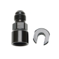 Picture of 6AN Male x 3/8" SAE Quick-Disconnect Female Threaded Cap Fitting,Black Finish