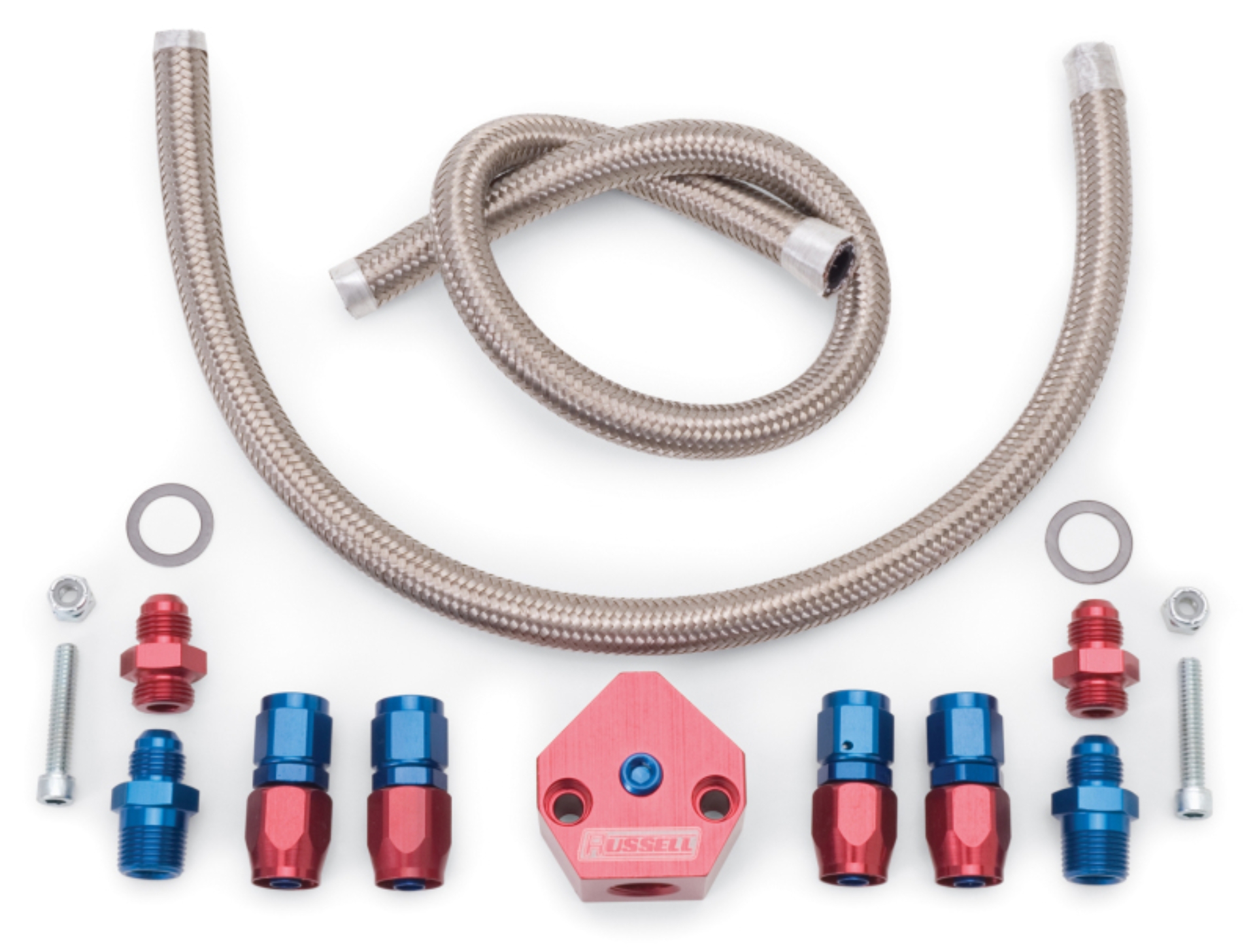 Picture of Tunnel Ram Kit For Edelbrock Carbs, 6AN ProFlex Hose