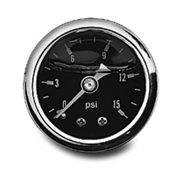 Picture of (0-15) PSI Fuel Pressure Gauge Liquid Filled