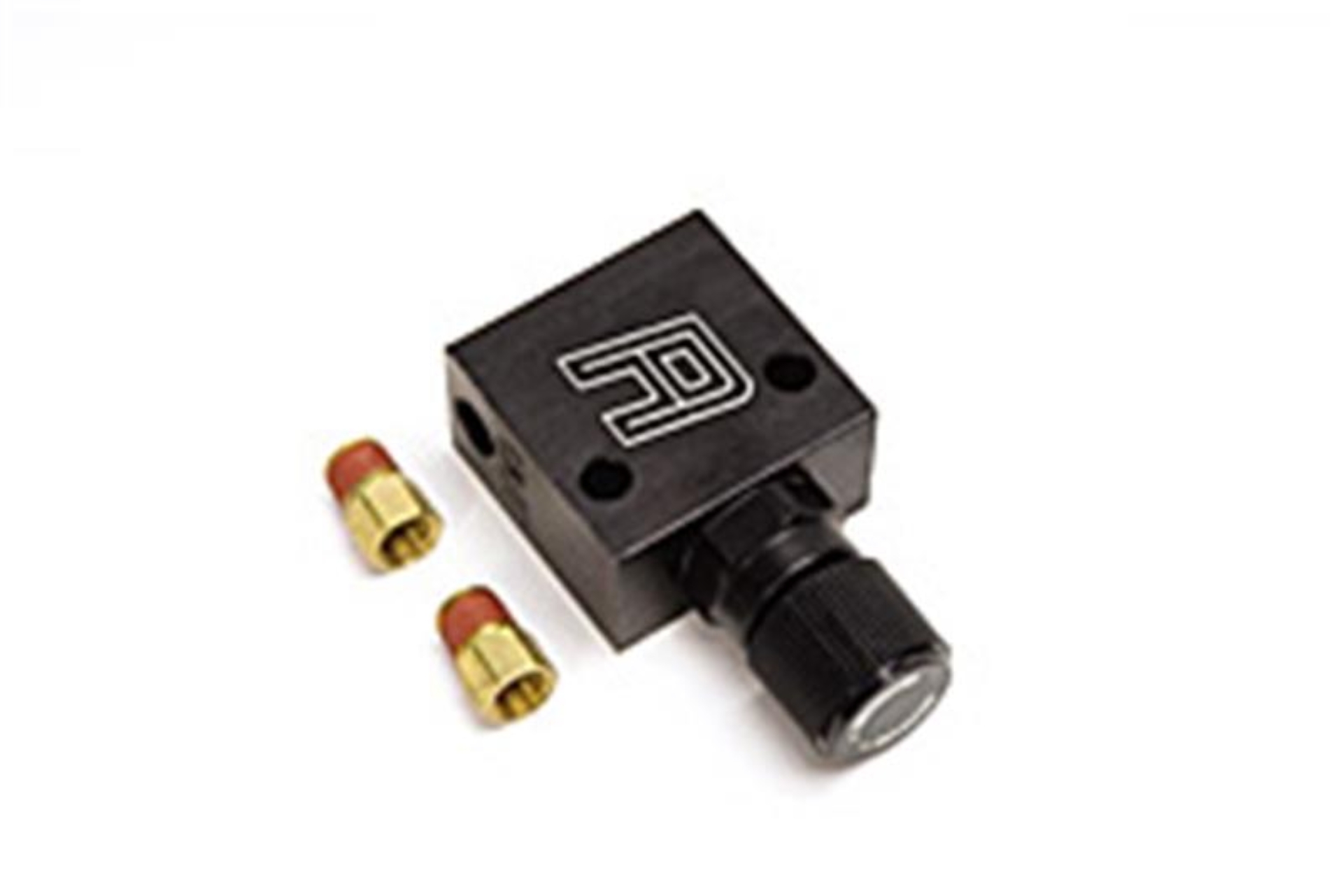 Picture of Billet Aluminum Residual Valve With 3/8"-24 Inverted Flare Hard Line Adapter