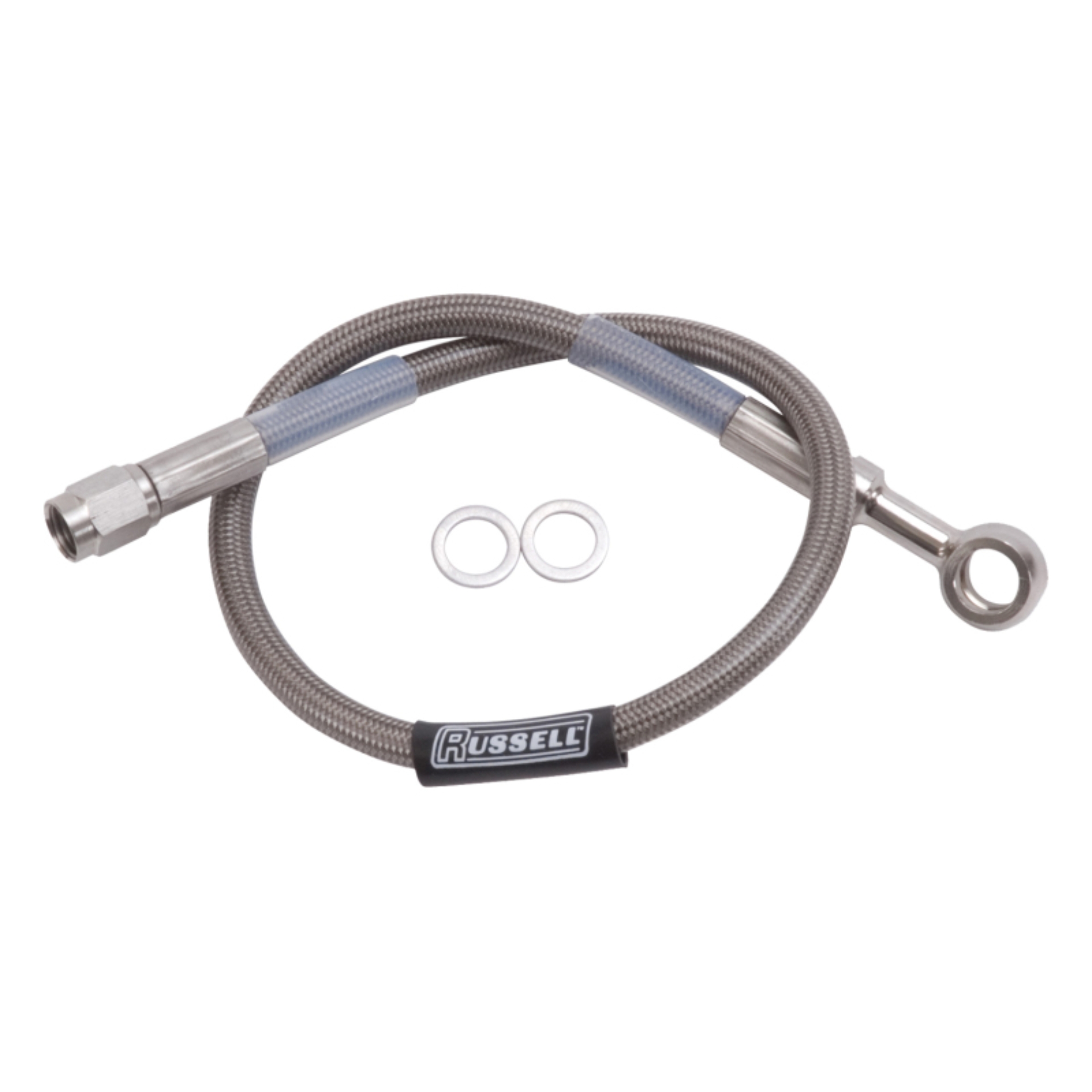 Picture of 10mm Banjo 3/8" To Straight 3AN Competion Brake Hose - 36" Length