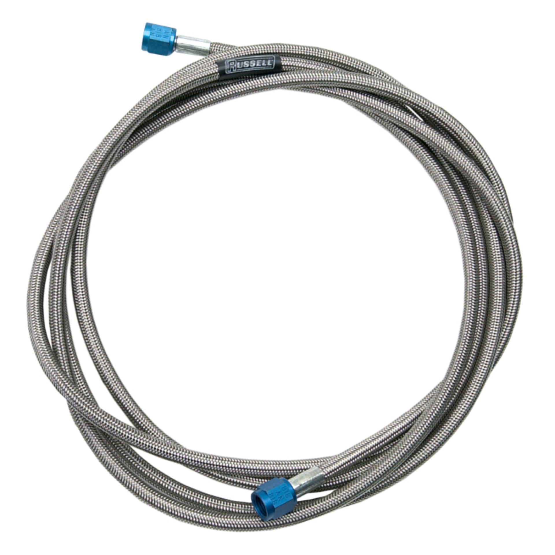 Picture of 4AN Nitrous Line Assembly In 18" Length With Blue Hose Ends