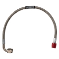 Picture of 4AN 90 Degree To Straight Fuel Line Assembly In 15" Length With Red Hose Ends