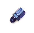 Picture of 10AN Female To 8AN Male B-Nut Flare Reducer Adapter Fitting With Blue Finish
