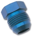 Picture of 8AN Flare Plug Adapter Fitting With Blue Finish